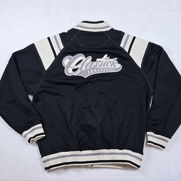 Joker Brand Other - Vtg Joker Brand Classick Track Jacket XXL Black Streetwear Y2K Embroidered